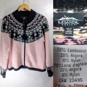 Icelandic Design Lambswool Zip Up Sweater